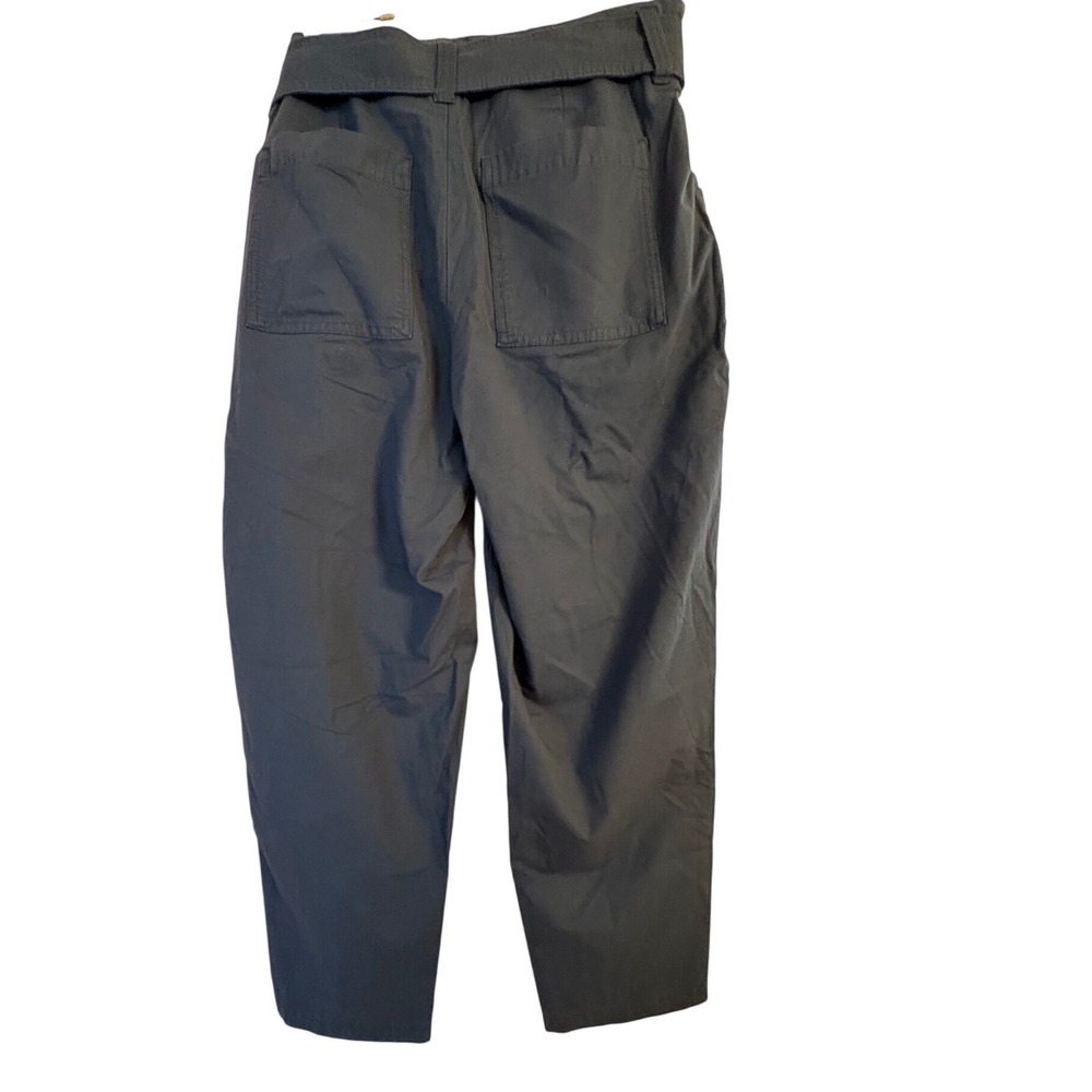 A New Day Womens Navy Blue High-Rise Tie-Waist Paperbag Pants Size 12‎ NWT - Picture 3 of 8